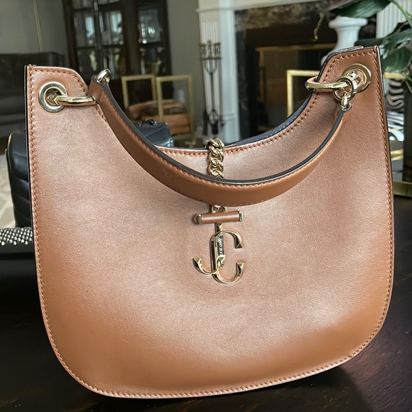 Jimmy Choo Handbags - Jimmy Choo Purse, brown color, gold hardware, leather.